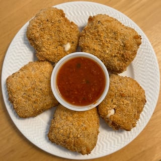 Homemade Mozzarella Squares